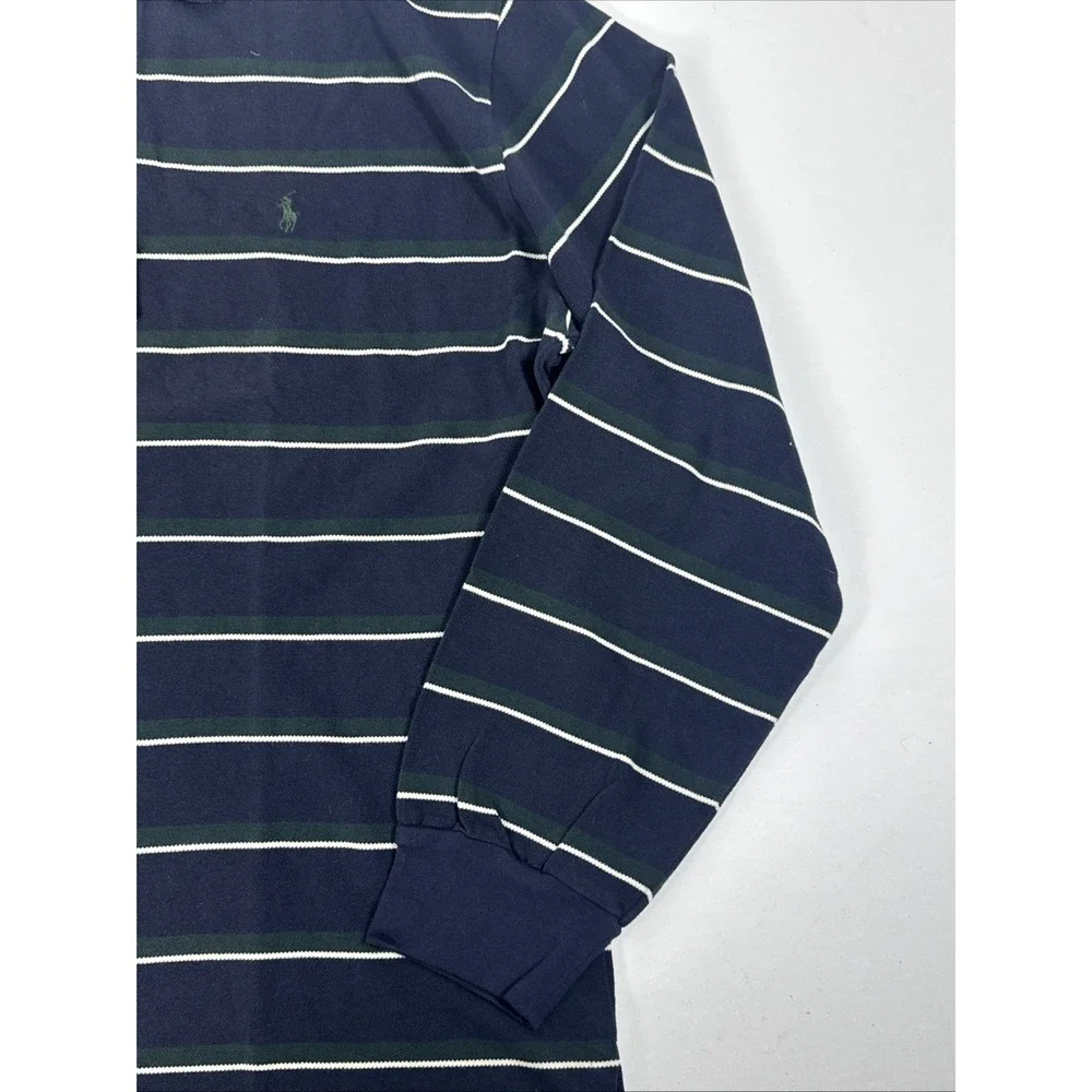Polo by Ralph Lauren Polo Shirt Long Sleeve Striped Vintage NWT Size XL